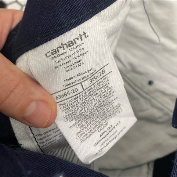 Carhartt reflective pants size 38x28 - Picture 4 of 5